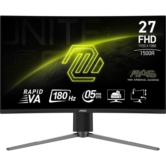 Obrázok pre MSI MAG 27C6PF počítačový monitor 68,6 cm (27") 1920 x 1080 px Full HD Černá