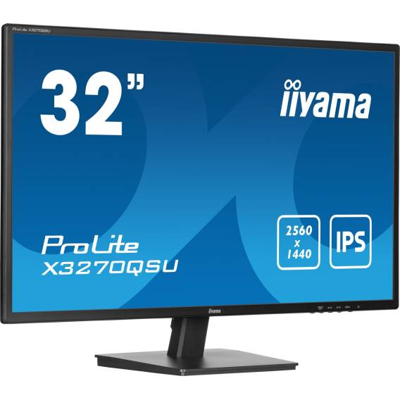 Obrázok pre iiyama ProLite X3270QSU-B1 počítačový monitor 80 cm (31.5") 2560 x 1440 px Wide Quad HD LED Černá