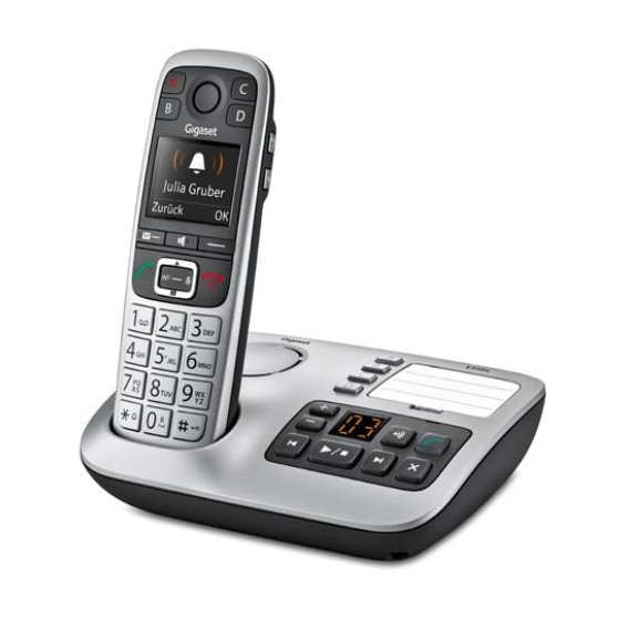 Obrázok pre Gigaset E560A telefon DECT telefon Identifikace volajícího Černá, Stříbrná