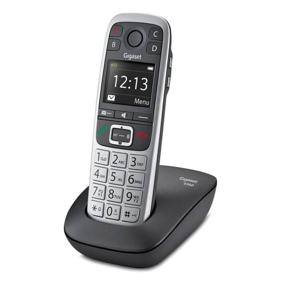 Obrázok pre Gigaset E560 telefon DECT telefon Identifikace volajícího Černá, Stříbrná