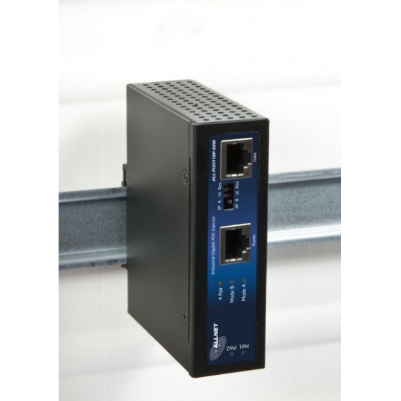 Obrázok pre ALLNET 134036 Nespravované L2 Gigabit Ethernet (10/100/1000) Podpora napájení po Ethernetu (PoE) Černá