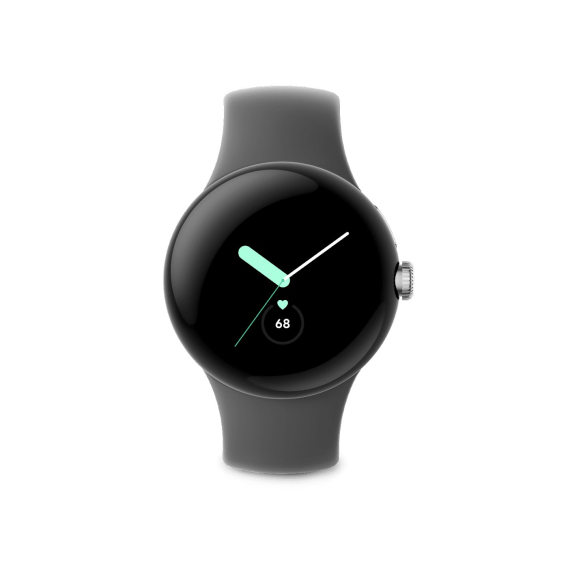 Obrázok pre Google Pixel Watch AMOLED 41 mm Digitální Dotyková obrazovka Stříbrná Wi-Fi GPS