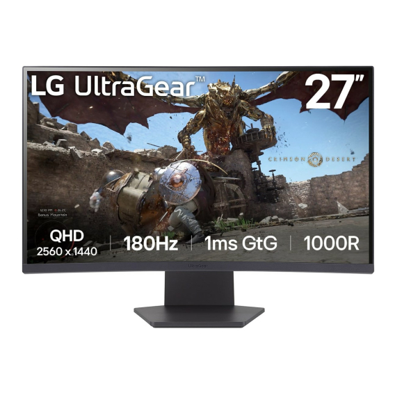 Obrázok pre LG 27GS60QC počítačový monitor 68,6 cm (27") 2560 x 1440 px Full HD LCD Černá