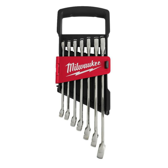 Obrázok pre MILWAUKEE KEY KPL. PŁ-OCZ.  7pcs MAXBITE RATCHET METRIC