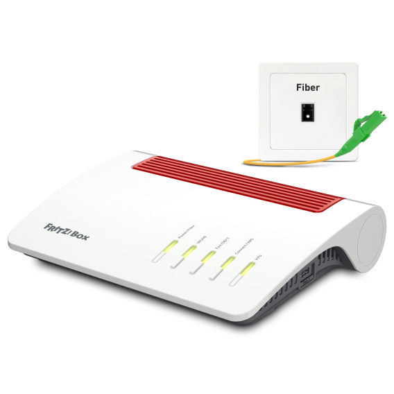 Obrázok pre FRITZ!Box 5590 Fiber bezdrátový router Gigabit Ethernet Dvoupásmový (2,4 GHz / 5 GHz) Bílá