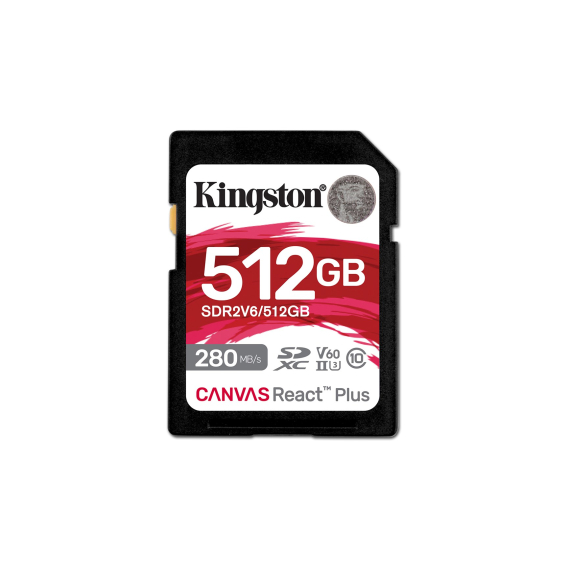 Obrázok pre Kingston Technology Canvas React Plus 512 GB SDXC UHS-II Třída 10