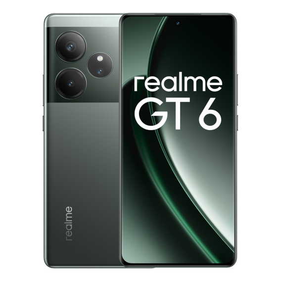 Obrázok pre realme GT 6 17,2 cm (6.78") Dual SIM Android 14 5G USB typu C 12 GB 256 GB 5500 mAh Zelená