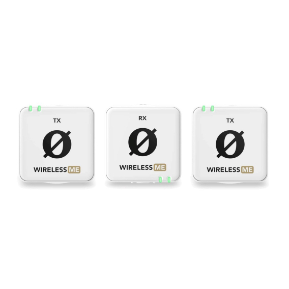 Obrázok pre RØDE Wireless ME Dual White - kompaktní bezdrátový mikrofonní systém se dvěma vysílači pro dvoukanálové nahrávání