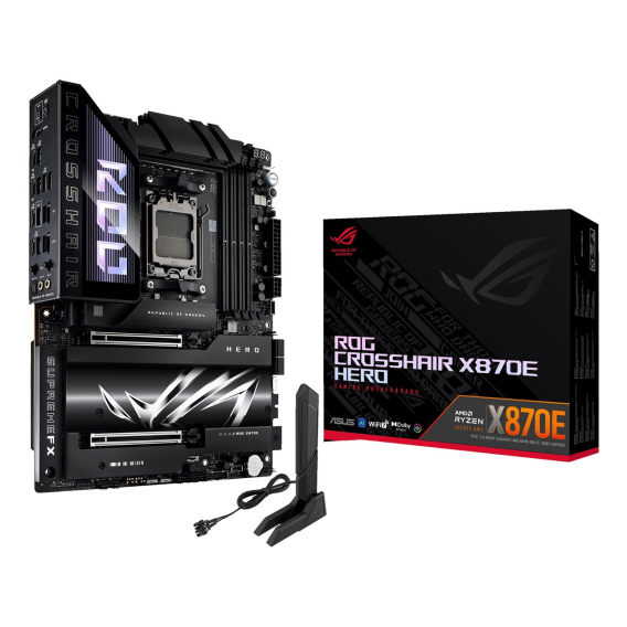 Obrázok pre ASUS ROG CROSSHAIR X870E HERO AMD X870E Zásuvka AM5 ATX