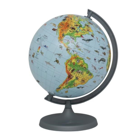 Obrázok pre Zoological globe with 25cm appliqué