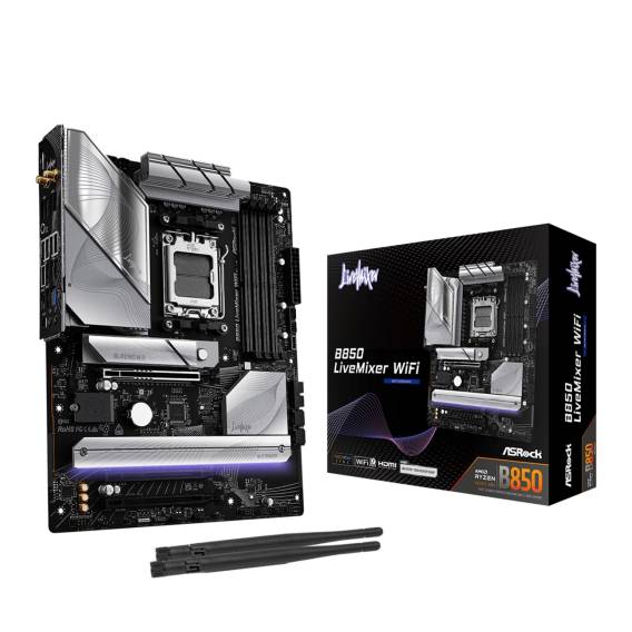 Obrázok pre Asrock B850 LiveMixer WiFi AMD B850 Zásuvka AM5 ATX
