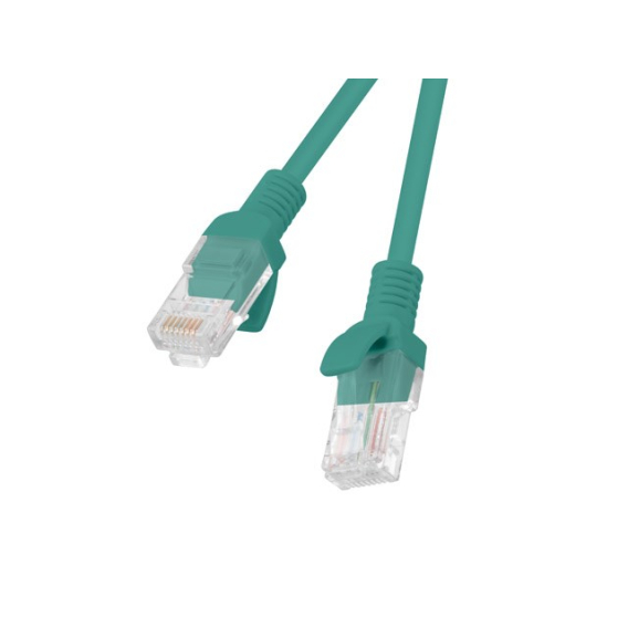 Obrázok pre PATCHCORD KAT.6 UTP 0.5M ZIELONY FLUKE PASSED LANBERG 10-PACK