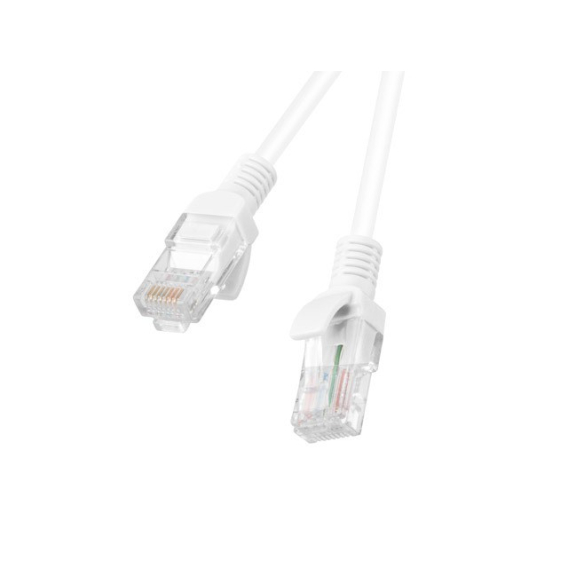 Obrázok pre PATCHCORD KAT.5E UTP 1M BIAŁY FLUKE PASSED LANBERG 10-PACK