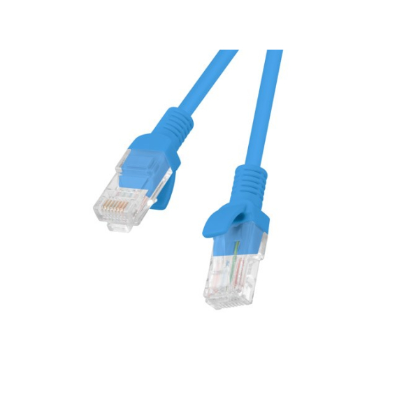 Obrázok pre PATCHCORD KAT.5E UTP 1.5M NIEBIESKI FLUKE PASSED LANBERG 10-PACK