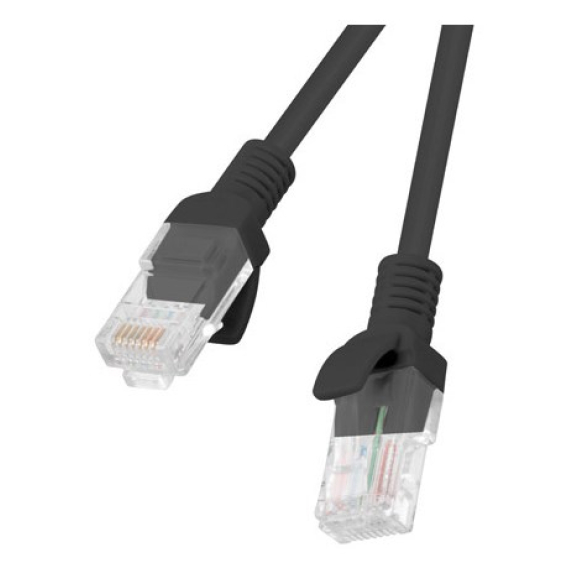 Obrázok pre Lanberg PCU5-20CC-0100-BK síťový kabel Černá 1 m Cat5e U/UTP (UTP)