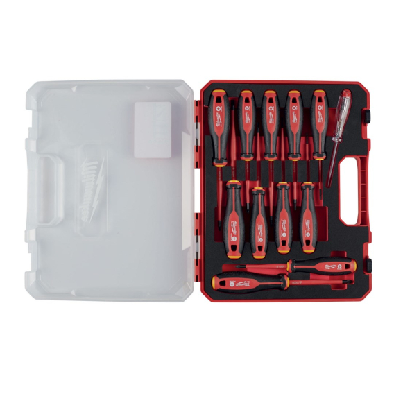 Obrázok pre Set of 12 VDE screwdrivers with certification up to 1000V