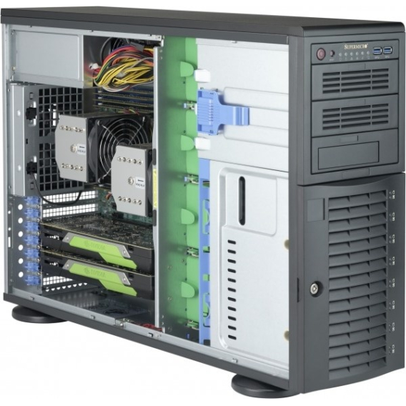 Obrázok pre Supermicro CSE-743AC-1K26B-SQ počítačová skříň Full Tower Černá 1200 W