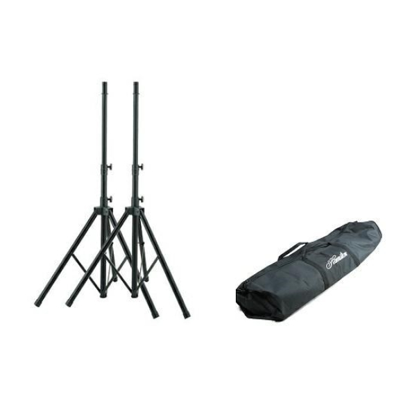 Obrázok pre Set of 2 aluminum speaker stands with bag cover