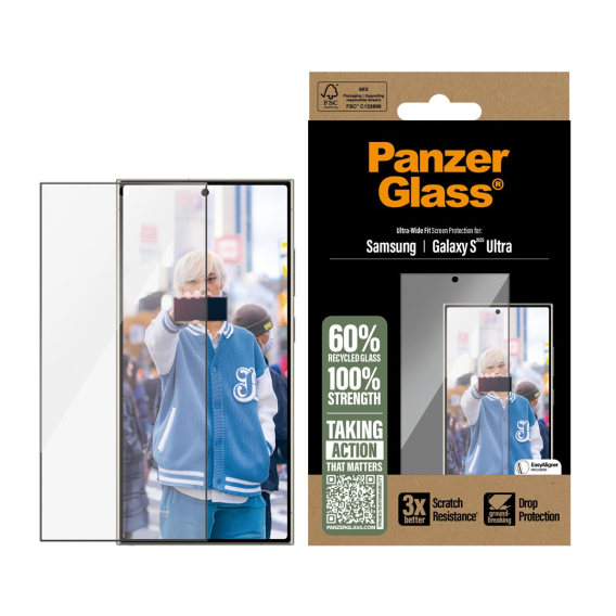 Obrázok pre PanzerGlass Screen Protector Samsung Galaxy S25 Ultra | Ultra-Wide Fit | PanzerGlass