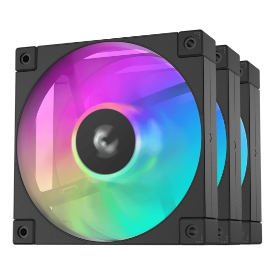 Obrázok pre DeepCool FD12 ARGB-3 in 1 Počítačová skříň Ventilátor 12 cm Černá, Bílá 3 kusů