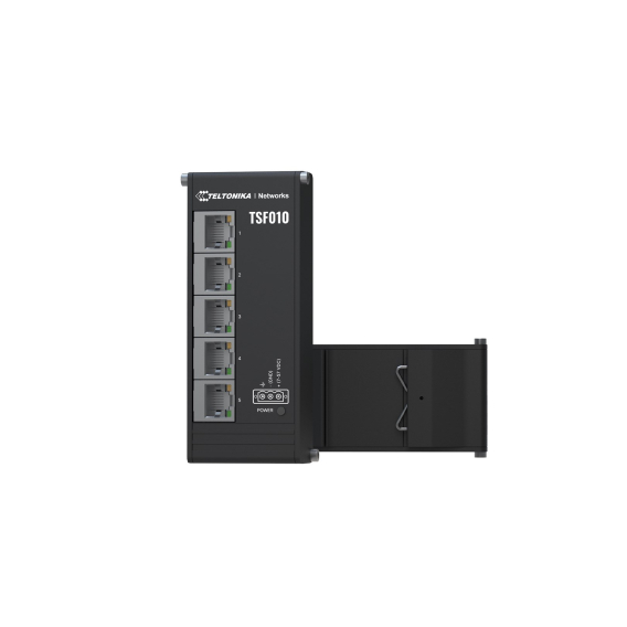 Obrázok pre Teltonika NETWORKS TSF010 Flat Ethernet Switch Nespravované Fast Ethernet (10/100) DIN rail Černá