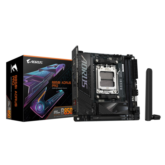 Obrázok pre GIGABYTE B850I AORUS PRO základní deska AMD B850 Zásuvka AM5 Mini ITX