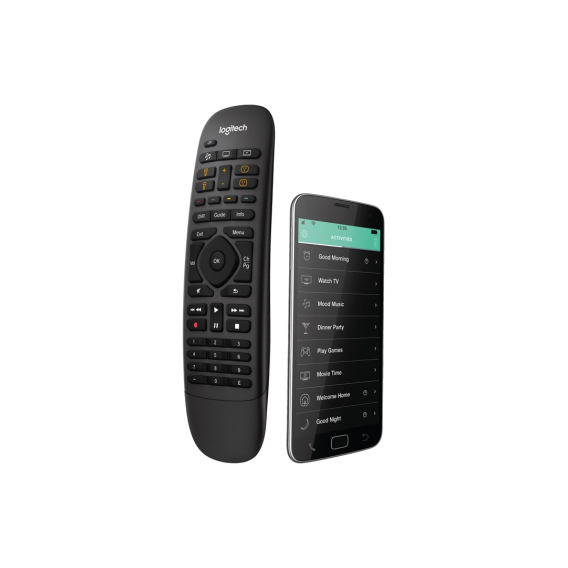 Obrázok pre Logitech Harmony® Companion dálkové ovládání Bezdrátové IR / Wi-Fi Audio, DVR, Herní konzole, Domácí kino systém, PC, Chytrý telefon, TV, Tablet Tlačítka