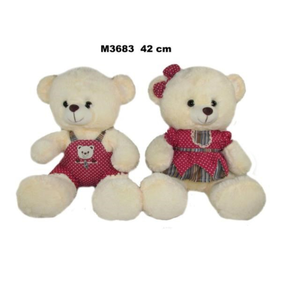 Obrázok pre Teddy bear in clothes 42cm MIX