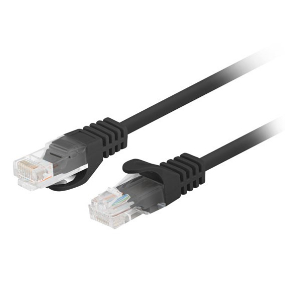 Obrázok pre Lanberg PCU6-20CC-0200-BK síťový kabel Černá 2 m Cat6 U/UTP (UTP)