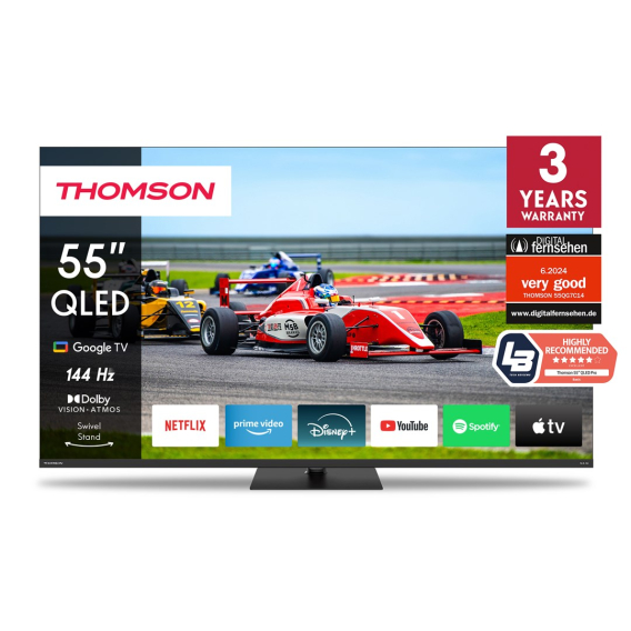 Obrázok pre Thomson 55QG7C14 televizor 139,7 cm (55") 4K Ultra HD Smart TV Wi-Fi Černá