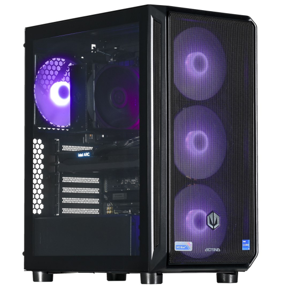 Obrázok pre Actina 5901443410287 PC AMD Ryzen™ 5 8400F 32 GB DDR5-SDRAM 1 TB SSD Intel Arc B580 Midi Tower Černá