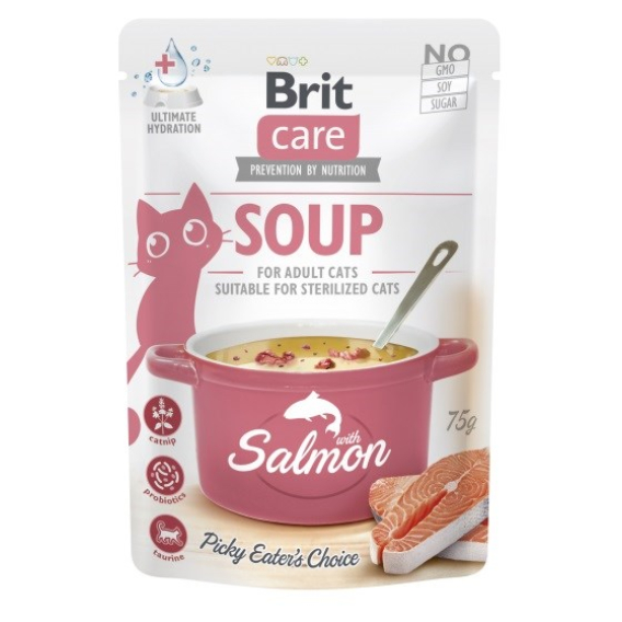 Obrázok pre BRIT Care Soup Salmon - polévka pro kočku - 75g
