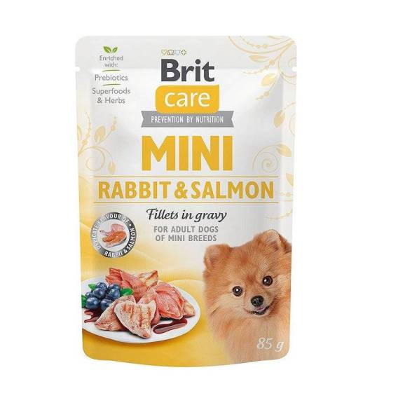 Obrázok pre BRIT Care Mini Rabbit&Salmon - vlhké krmivo pro psy - 85g
