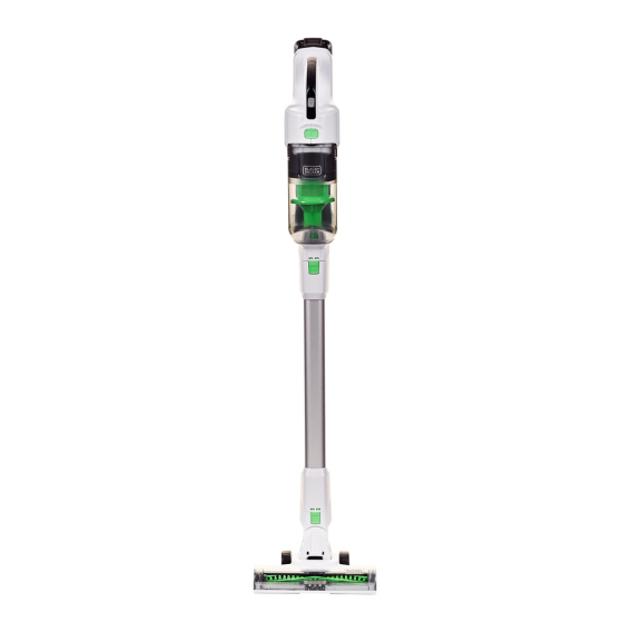 Obrázok pre Black & Decker REVSV18D1 tyčový vysavač / elektrický smeták Tyčový vysavač 2 v 1 Baterie Suchý Bezsáčkové 0,5 l 36 W Zelená, Bílá 2 Ah