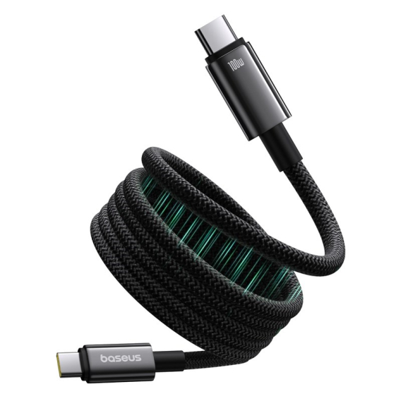 Obrázok pre Baseus Tungsten Magnetický rychlonabíjecí kabel USB C na USB C 1 m 100 W černý