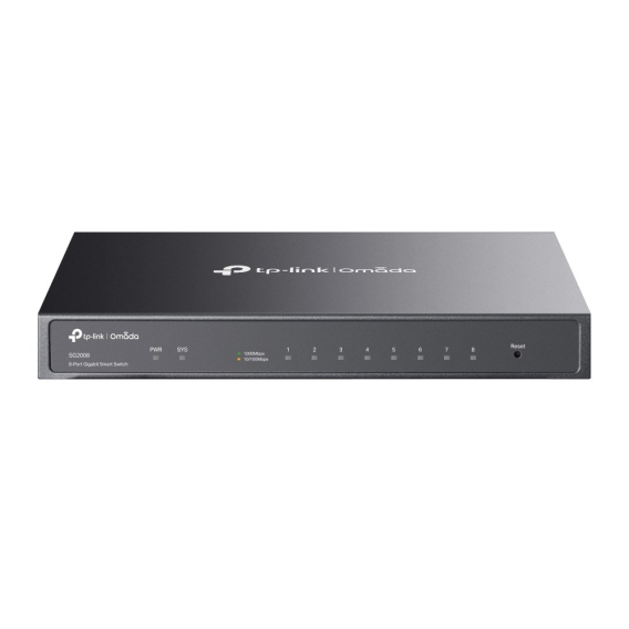 Obrázok pre TP-Link Omada SG2008 síťový přepínač Řízený L2/L2+ Gigabit Ethernet (10/100/1000) Černá