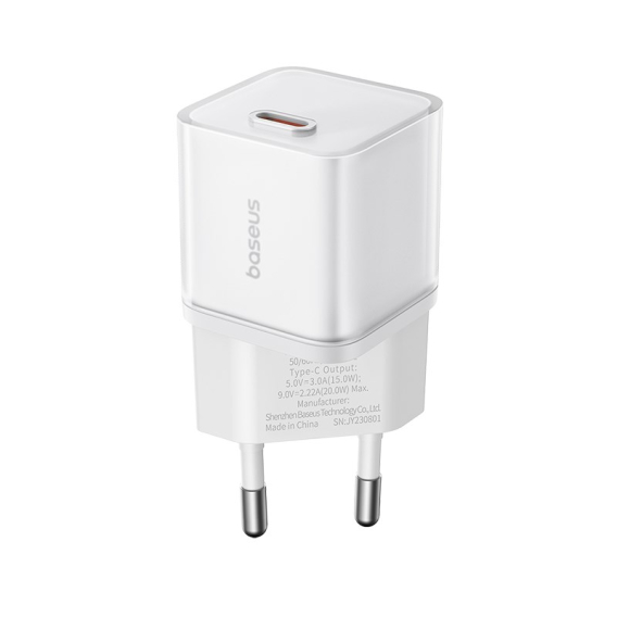 Obrázok pre Baseus GAN5S P10162503213-00 Síťová nabíječka PD20 W Bílá