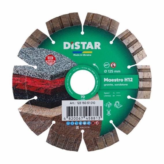 Obrázok pre Diamond Blade Maestro H12 125 x 2,2/1,3 x 22,23mm