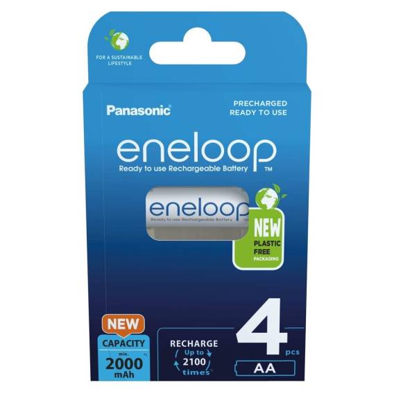Obrázok pre Dobíjecí baterie PANASONIC ENELOOP AA 2000 mAh 4 szt (BK-3MCDE/4CP)