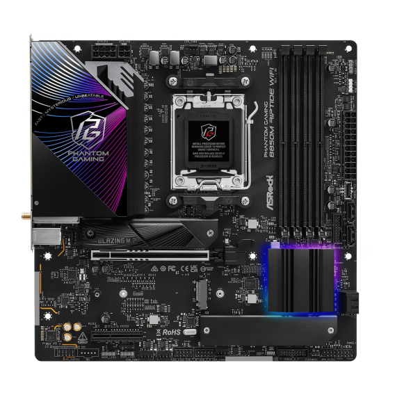 Obrázok pre Asrock Phantom Gaming B850M Riptide WiFi AMD B850 Zásuvka AM5 Micro ATX