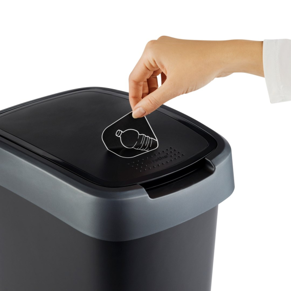 Obrázok pre ROTHO Twist Silver - odpadkový koš – 25l
