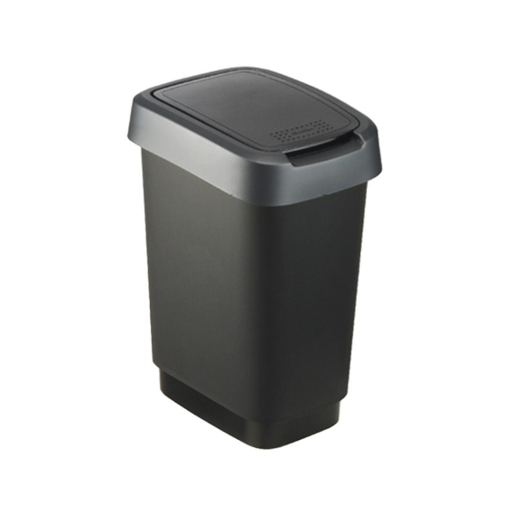 Obrázok pre ROTHO Twist Silver - odpadkový koš – 50l