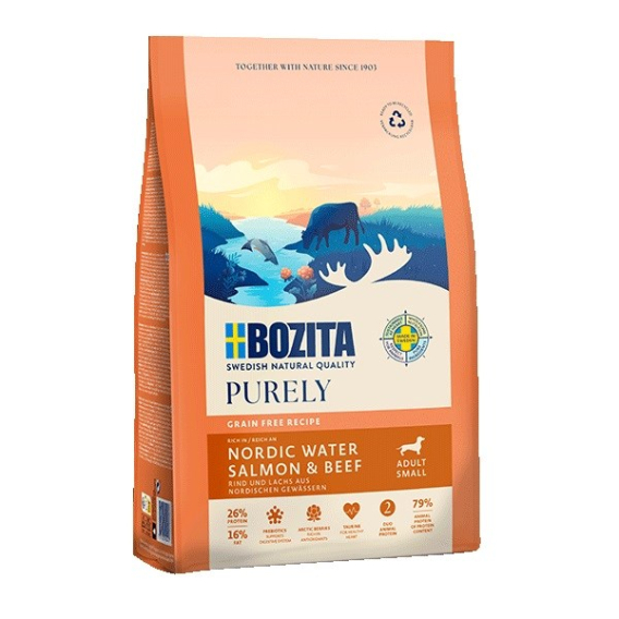 Obrázok pre BOZITA Purely Adult Small Salmon and beef - suché krmivo pro psy - 7,5kg