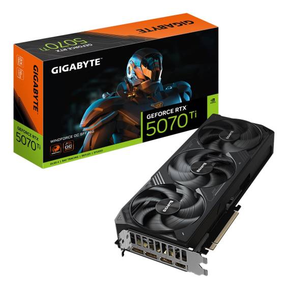 Obrázok pre GIGABYTE GeForce RTX 5070 Ti WINDFORCE OC SFF 16G NVIDIA 16 GB GDDR7
