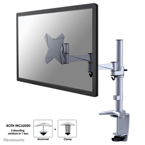 Obrázok pre Neomounts FPMA-D1330SILVER Držák/stojan na monitor 76,2 cm (30") Stůl Stříbrná
