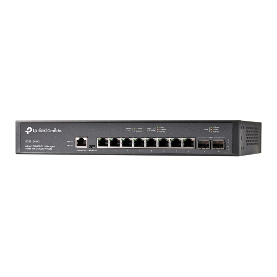 Obrázok pre TP-Link Omada SG3210X-M2 síťový přepínač Řízený L2+ 2.5G Ethernet (100/1000/2500) 1U Černá