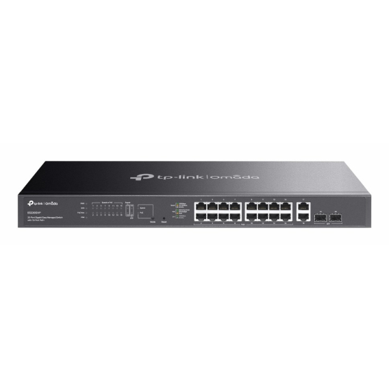 Obrázok pre TP-Link Omada ES220GMP síťový přepínač Řízený L2 Gigabit Ethernet (10/100/1000) Podpora napájení po Ethernetu (PoE) Černá