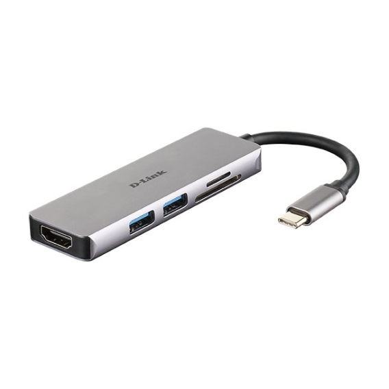 Obrázok pre D-Link DUB-M530 dokovací stanice/replikátor portů Kabel USB 3.2 Gen 1 (3.1 Gen 1) Type-C Hliník