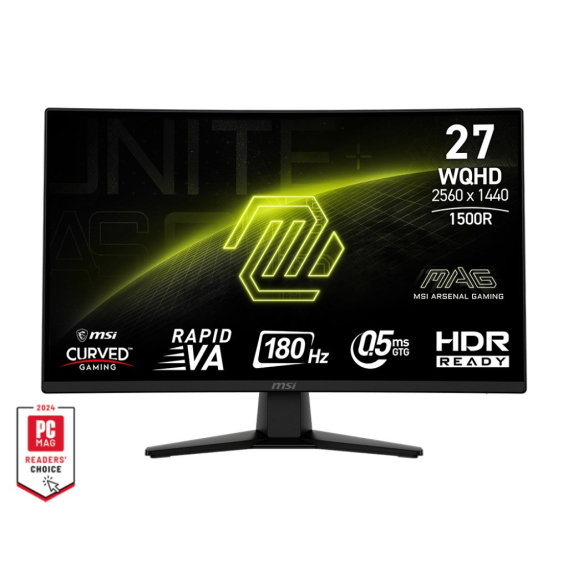 Obrázok pre MSI MAG 274CQFDE počítačový monitor 68,6 cm (27") 2560 x 1440 px Wide Quad HD Černá
