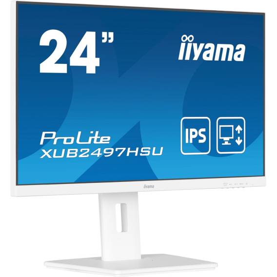 Obrázok pre iiyama ProLite XUB2497HSU-W2 počítačový monitor 60,5 cm (23.8") 1920 x 1080 px Full HD LED Bílá